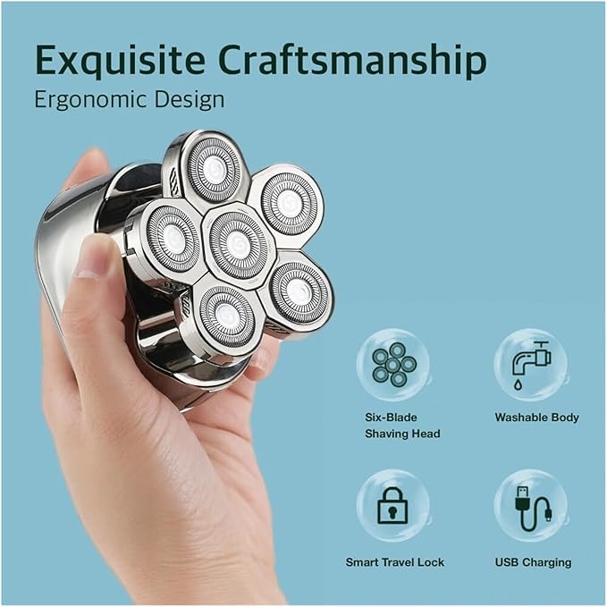 Butt Shaver 1.0 Ultimate Grooming Kit for Men Washable Wet and Dry Easy Head Shaver Electric for Shaving Bum Legs Chest and Beyond (1pcs)