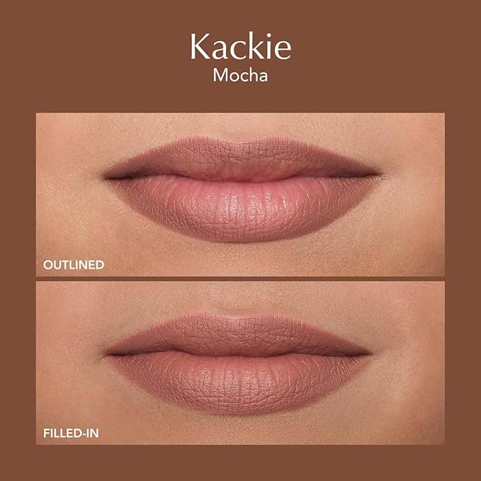 Thrive Causemetics Lip Filler Long-Wearing + Plumping Lip Liner Shea Butter Hydrating Lip Plumper Retractable Lip Liner Pencil Built In Sharpener Vegan &amp Cruelty Free Kackie (Mocha)