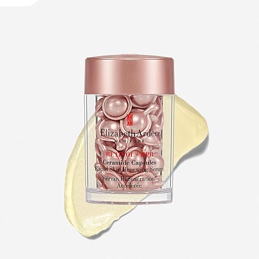 Elizabeth Arden Retinol + HPR Ceramide Rapid Skin Renewing Anti-Aging Face Serum Capsules Fine Lines &amp Wrinkles Treatment Skincare Gift for Women