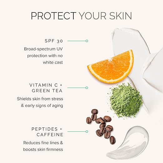 MDSolarSciences Daily Perfecting Moisturizer SPF 30 2-in-1 Face Moisturizer and Sunscreen Hydrates and Perfects Skin with Hyaluronic Acid Broad Spectrum Protection 1.7 Oz