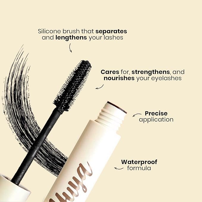 YuYa Cruelty-Free Makeup - Natural Oil Mascara for Long Voluminous Lashes - Basic Must-Have for Any Makeup Routine!