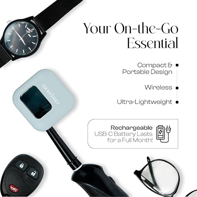 Mondano UV-C Toothbrush Sanitizer and Holder Toothbrush Case - Manual/Electric Toothbrush Cover for Any Toothbrush Head - Rechargeable Toothbrush Travel Case Tooth Brush Cover Cap for Home