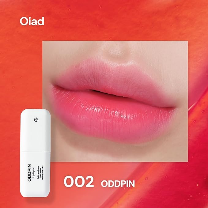 Liptique Korean Lip Stain Peel Off - 24 Hour Long Lasting Lip Tattoo Waterproof &amp Transfer Proof Nourishing &amp Hydrating Lip Tint for Women Instant Plumping Lip Tints Peel Off (002 ODDPIN)