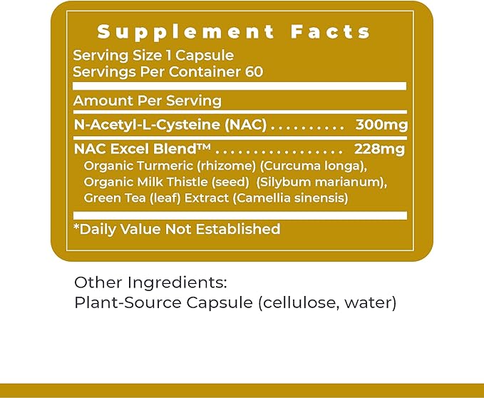 Premier Research Labs Premier NAC - NAC Supplement N-Acetyl Cysteine N-Acetyl-L-Cysteine Liver &amp Immune Support 300mg NAC Per Capsule - 60 Vegetarian Capsules