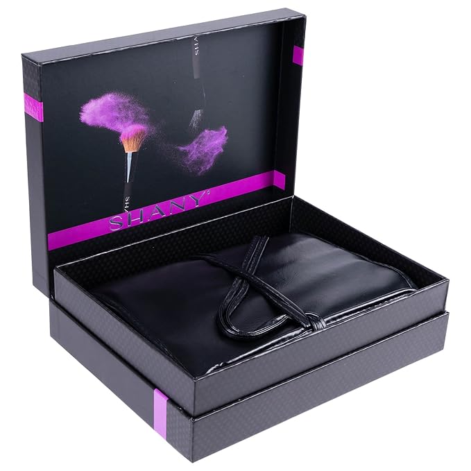 SHANY Makeup Brushes The Masterpiece Pro Signature Makeup Brush Set - Foundation Powder Concealers Eye Shadow brushes Synthetic Bristle with Wooden handles Premium Gift Packaging - 24pcs