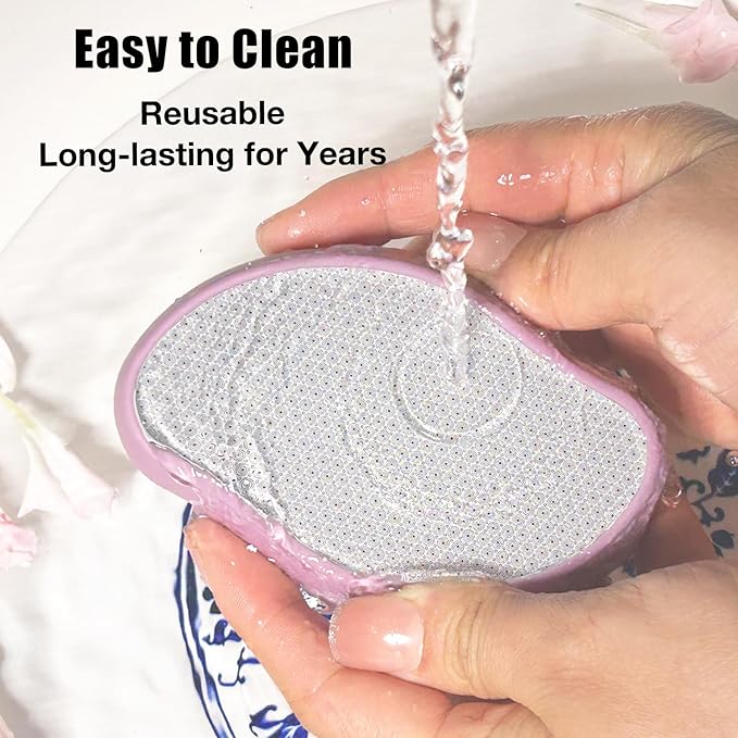 Premium Crystal Hair EraserPainless Exfoliation Hair Removal EpilatorNano Glass Hair Remover for WomenNatural Gentle and Efficient Shaver Trimmer on Leg Arm(Pastel Purple)