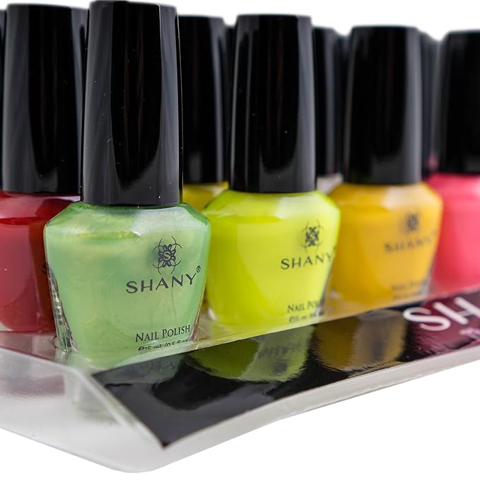 SHANY Cosmopolitan DIY Nail Polish set - Nail Lacquer Quick Dry Full Size Vibrant Colorful Trendy Glitter Glossy Metallic Matte Nail Art Nail Shades - 24 Colors Nail Polish Bulk