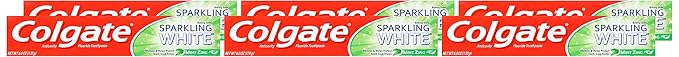 Colgate Sparkling White Whitening Toothpaste Mint - 6 ounce (6 Pack)