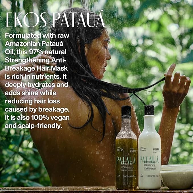 Natura Ekos Patau? Strengthening Anti-Breakage Hair Mask - For Weakened Brittle Damaged and Dry Hair - Vegan Not Tested On Animals
