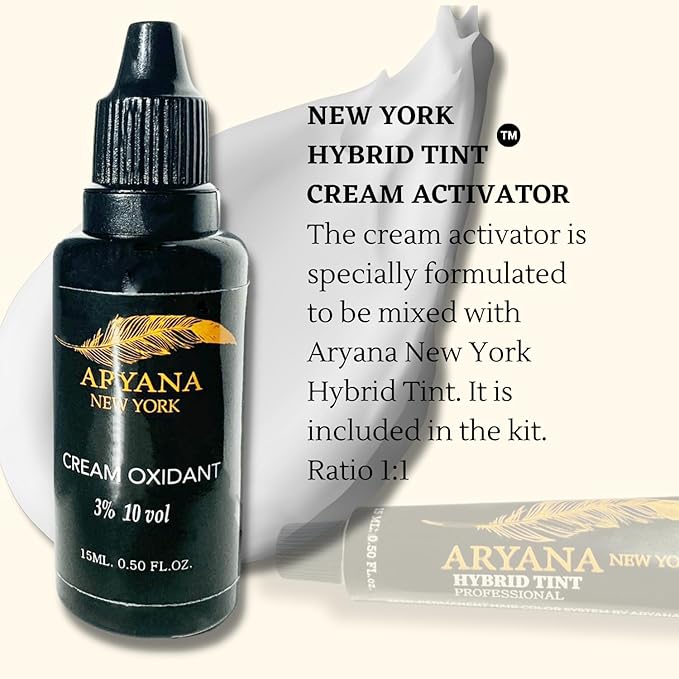 ARYANA NEW YORK Hybrid Color Professional Kit | For Professional Spot Coloring | Cream Hair Color With Natural Effect (DARK BROWN)