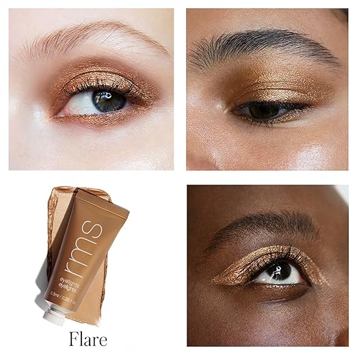 RMS Beauty Eyelights Cream Eyeshadow Long-Wear Hydrating Creamy Eyeshadow for Luminous Buildable Natural Color Smudge-Resistant Blendable Formula in Multiple Shades 0.23 oz