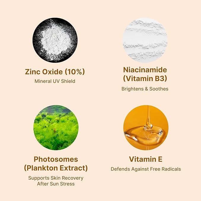 ZincPure Sunmilk SPF 50 PA++++ 100% Mineral Zinc Oxide Face Sunscreen Broad Spectrum UVA/UVB Lightweight No White Cast Fragrance-Free Daily Moisturizer for Sensitive Skin (40 ml)