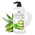 CUTIE MANGO Aloe Vera Soothing Gel 1000ml (35.27oz) | Quick Hydration &amp Moisturizing | Natural Aloe Vera | Face Hair Body After Shave Korean Daily Skincare All Skin Types Family Size (Made in Kore