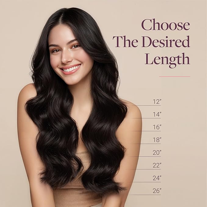 GOO GOO Clip in Hair Extensions Real Human Hair Remy Human Hair Extensions Clip ins for Women Natural Human Hair 14inch 120g 7 Pcs #4H Light Chocolate Brown