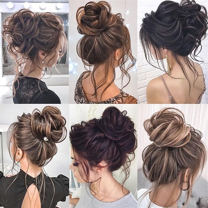 Hair Accessories Synthetic Hair Bun with Elastic Comb Messy Bun Curls Hair Bun Women Wig Hair Extensions Hair Accessories Hair Pieces For Women(SW205-05)