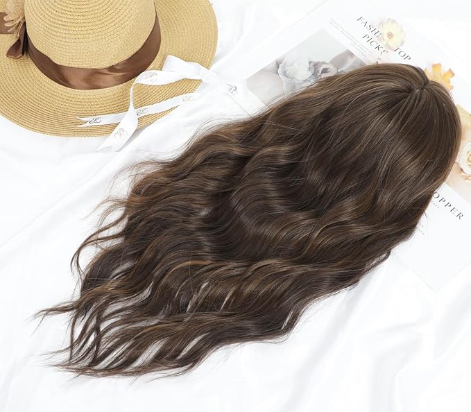 Wavy Hair Topper 20 Hair Toppers for Women with Thinning hair Synthetic Hair toppers for Women Wigs &amp Accessories