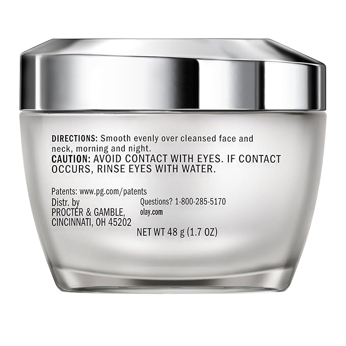 Olay Collagen Peptide Face Moisturizer Firming Cream for Women Fragrance-Free Non-Greasy - Hydrating Anti-Aging Anti-Wrinkle Smoothing of Fine Lines Tightening Skin Care - Niacinamide 1.7 Oz