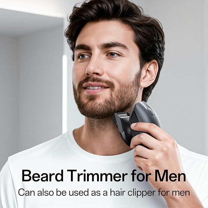 Electric Razor for Men 5-in-1 Multi-Function Electric Shavers for Men IPX7 Waterproof Bald Head Shaver with LED Display Rechargeable Beard Trimmer Body Hair Trimmer Ideal Gifts for Husband