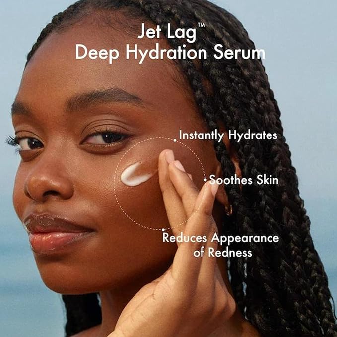 Summer Fridays Jet Lag™ Essentials - Mini Hydrating Skin Care Set With Jet Lag™ Mask Eye Patches Deep Hydration Face Serum &amp Hydration Mist - Travel Size Skincare Kit &amp Holiday Gift Set (4 C