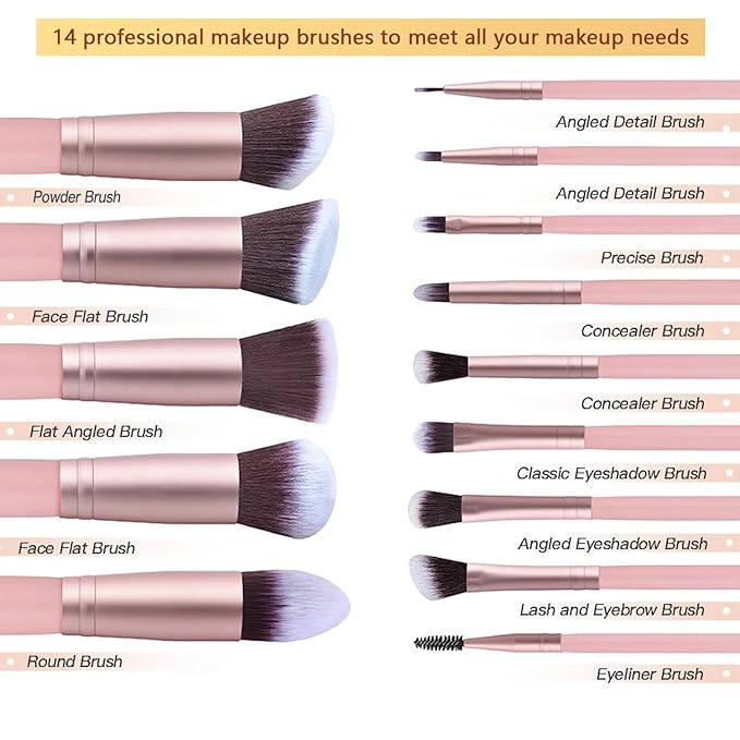 33PCS Makeup Foundation Brushes Tool Set with Sponges Eyelash Curlers Powder Puffs Silicone Washing Bowls Eye Aids Nano Spray Bottles Exfoliating Face Brushes Eyebrow Trimming Storage Bag