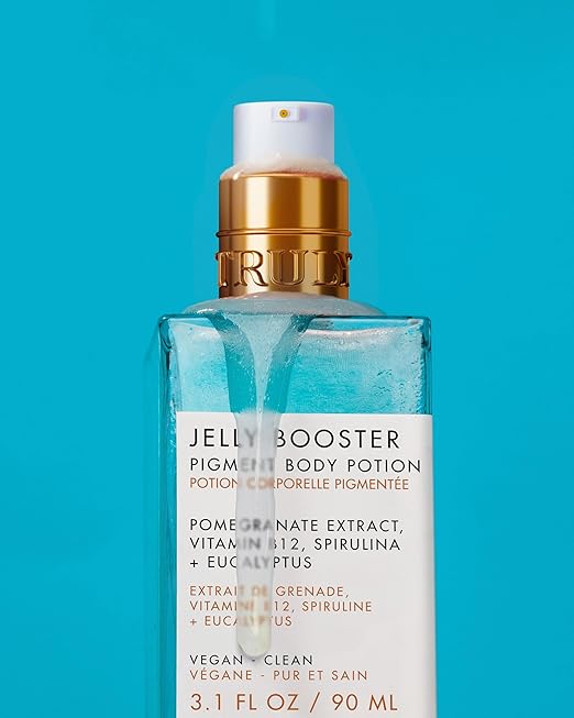 Truly Beauty Jelly Booster Pigment Body Potion Lightweight Fast Absorbing Acne Scar Treatment for Face And Body Scar Removal Ointment/Serum for Everyday Use 3.1 Fl.Oz