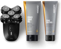 MANSCAPED® The Dome Shaver??PRO Package - Head Shaver for Bald Men Five Rotary Blade Design with SkinSafe® &amp FlexAdjust Technology Head &amp Face Power Shave Gel Dome Soother Aftershave Lotion