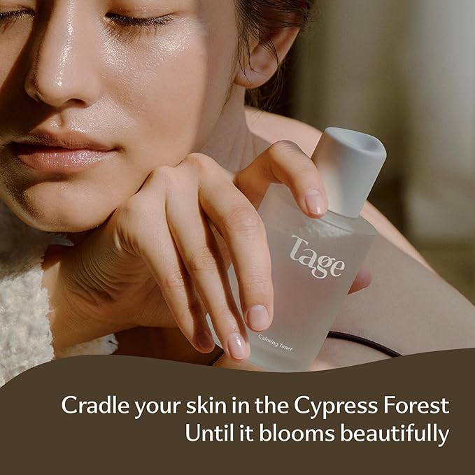 Tage Calming Toner Soothe Sensitive and Irritated SkinKorean Skin Care Cypress Water Vegan Not Tested on Animals (3.38fl.oz /100ml)