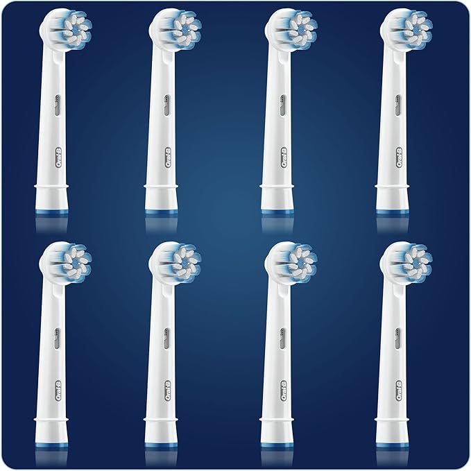 Oral-B Sensitive Clean Replacement Brush Heads x 8 Original Refill for Electric Toothbrush White 200 gram