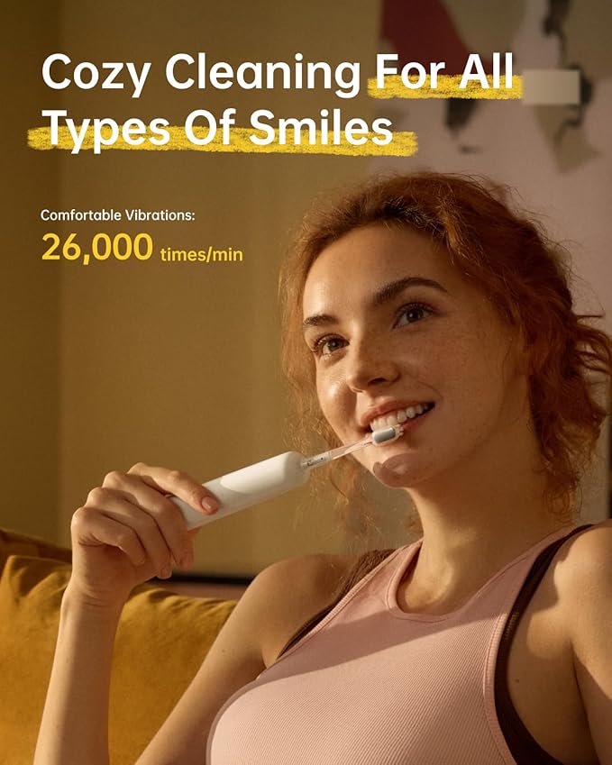 Laifen Wave Special Electric Toothbrush New 2025 Version Oscillation &amp Vibration Sonic Electric Toothbrush for Adults with App 2 Brush Heads IP68 Waterproof Travel Powered Toothbrush (Matte Whi