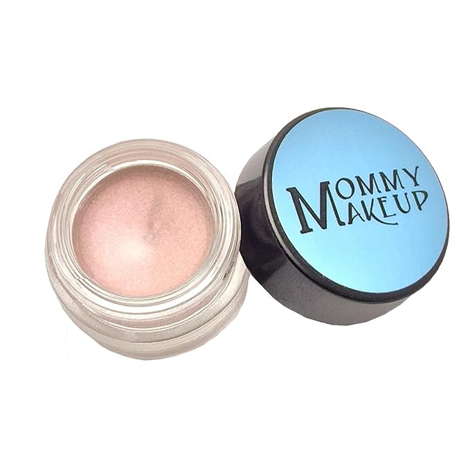 Mommy Makeup Any Wear Creme Eyeshadow - Waterproof Crease-Proof Long Lasting High Pigment Oil-free - Cream to Powder for Eyes Cheeks &amp Lips (Pink Icing)
