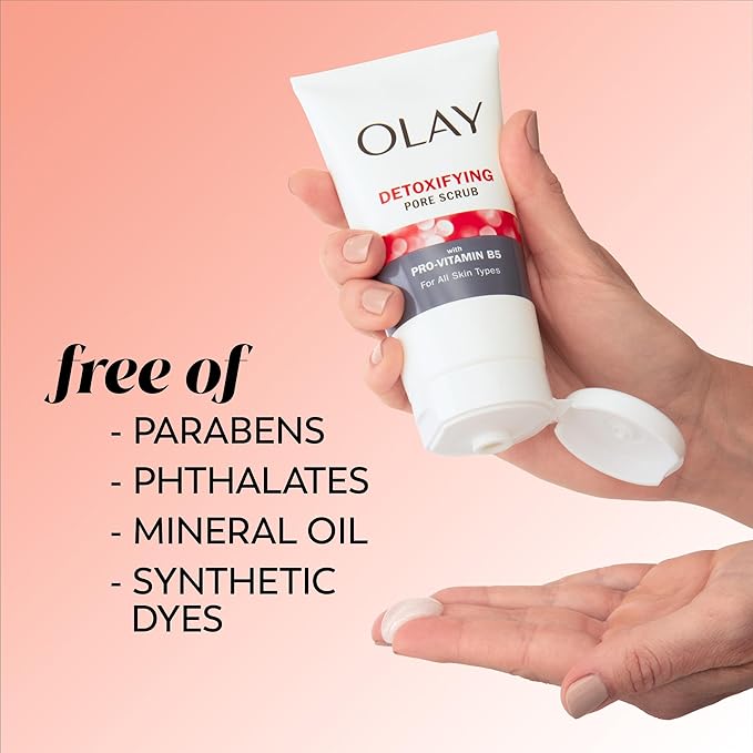 Facial Cleanser by Olay Regenerist Detoxifying Pore Scrub &amp Exfoliator 5 Oz (Pack of 3)
