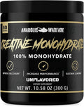 Anabolic Warfare Creatine Monohydrate Post Workout Recovery Increase Performance Sustain Loading Premium Creatine* (60 servings)