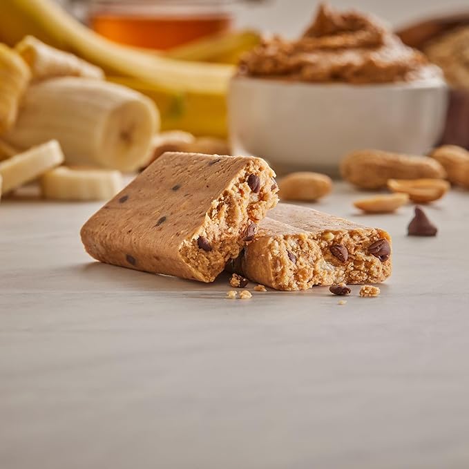 G2G Protein Bar Peanut Butter Banana Chocolate Healthy Snack Delicious Meal Replacement Gluten-Free Clean Ingredients Refrigerated for Freshness 24 Count (3 Packs of 8)