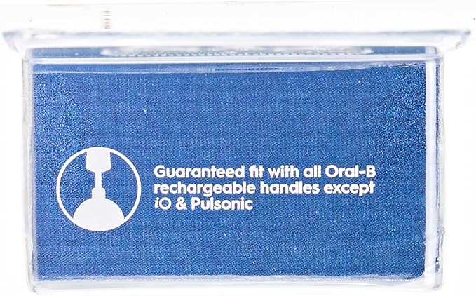 Oral-B Pro Cross Action Electric Toothbrush Head X-Shape and Angled Bristles for Deeper Plaque Removal Pack of 8 Toothbrush Heads Black