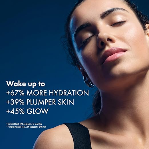 VICHY Min?ral 89 Moisture Recovery Night Cream Face Moisturizer with Hylauronic Acid Melatonin &amp Minerals for Skin Barrier Repair Plumps Skin Non-Greasy 50ml