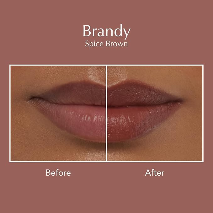 Thrive Causemetics Impact-FULL Smoothing Lipstick Moisturizing Lip Makeup Essential with Health & Beauty > Health Care > Vitamins & Supplements > Vitamins > Vitamin E Lightweight Creamy Lipstick for Women Long Lasting Vegan Shade Brandy (Spice Brown)