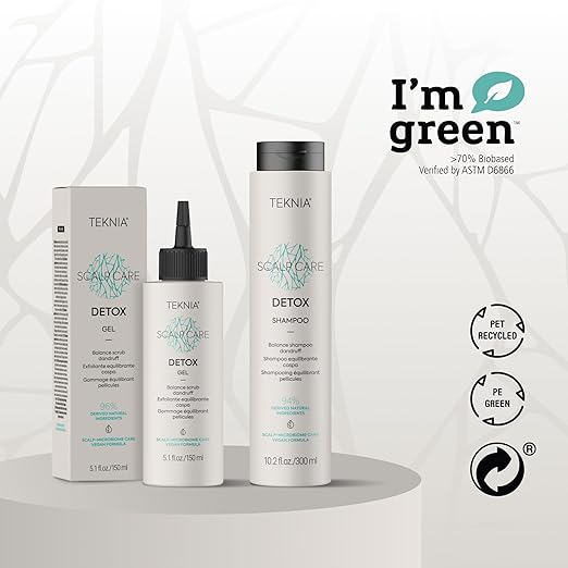 Lakm? Teknia Scalp Care Detox Balance Detoxifying Scrub Gel Scalp Scrub for Dandruff 5.1 Fl Oz