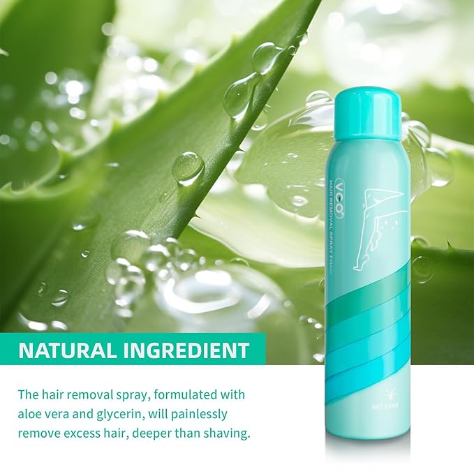 VGO 3 pack Hair Removal Spray Foam Contains Aloe Vera Extract Natural Ingredients Painless Bikini Hair Removal for Women &amp Men Depilatory Cream 15.21FL OZ