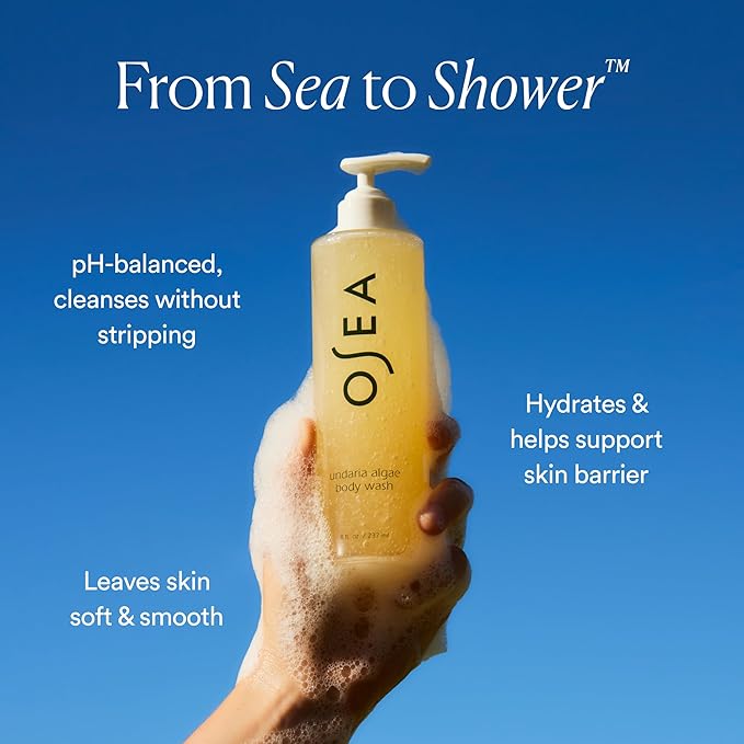 OSEA Undaria Algae??Body Wash 8 fl oz - Hydrating &amp Moisturizing Body Wash - Citrus Scented Cleanser