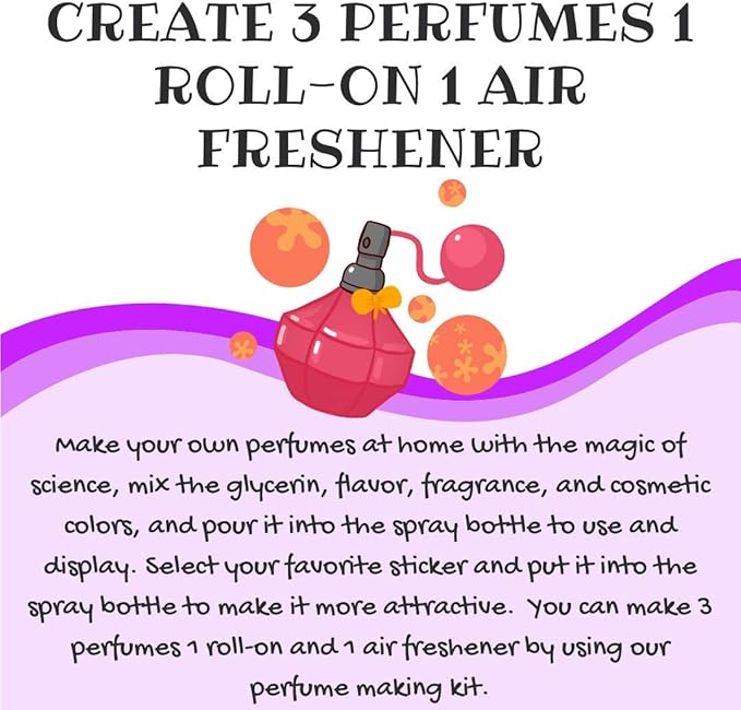 STEM Learner | My Perfume Making Lab Learning &amp Educational DIY Activity Toy Kit for Ages 6+ of Boys and Girls DIY Fun with Fragrance Experiments