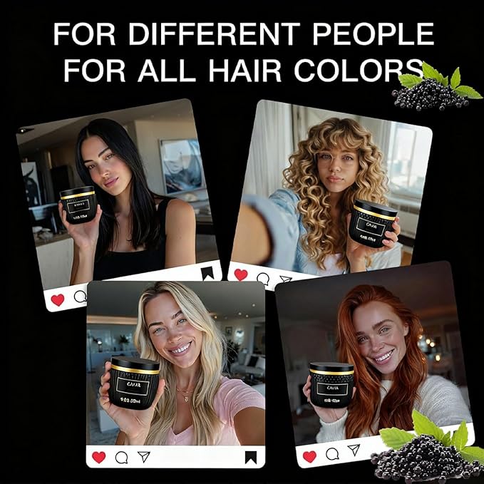 Caviar Bloom Deep Repair Hair Mask with Caviar Extract &amp Keratin Intensive Moisturizing Treatment | Replenishes Dry Coarse Damaged &amp Frizzy Hair | Reduces Frizz &amp Split Ends (1 PC)