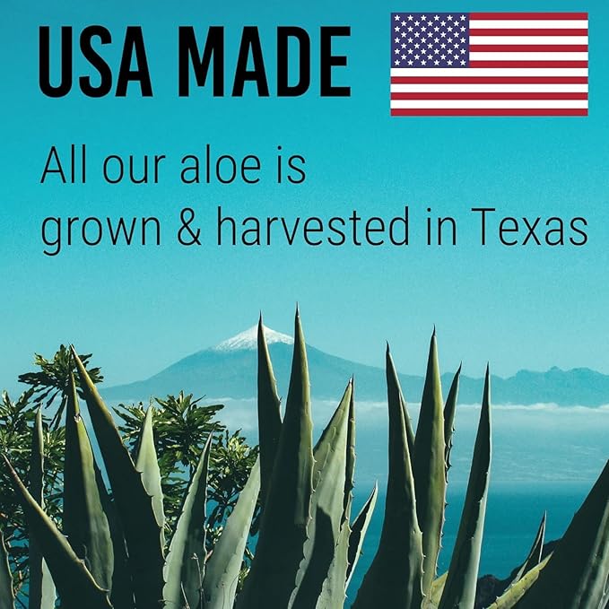 Green Leaf Naturals Amazing Aloe Vera Gel - Freshly Cut 100% Pure Aloe Premium Quality Vegan Unscented - Natural Sunburn Relief After Shave Skin Face &amp Hair Care (two 8oz bottles) 16oz
