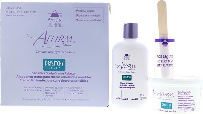 Avlon Affirm Dry and Itchy Scalp Sensitive Scalp Formula Relaxer 12 Piece Set