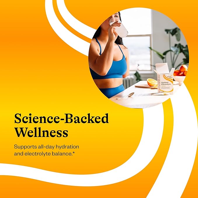 Seeking Health Optimal Electrolyte Sticks - Electrolyte Drink for Hydration Heart &amp Muscle Recovery??Support - Supports active Lifestyle - Vegan Gluten-Free &amp Non-GMO - Orange Flavor 30 Sti