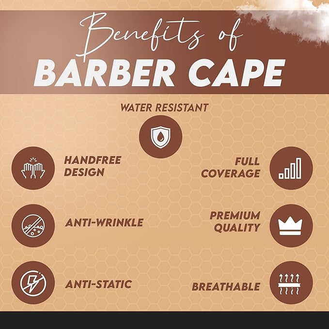 1.5lb Kids Cape (Ages 3?8) ? Weighted Hair Cutting Barber Cape with Elastic Collar Waterproof Salon Cape for Added Comfort Perfect for Barber &amp Hairstylist (52 x 36 in)