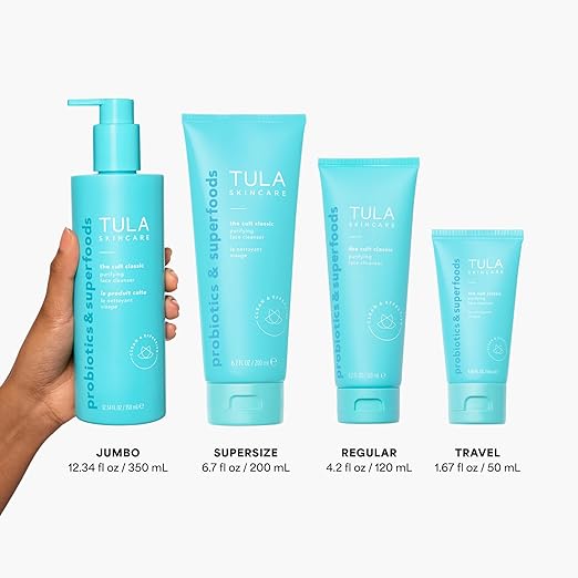 TULA Skin Care Cult Classic Purifying Face Cleanser - Gentle and Effective Face Wash Makeup Remover Nourishing and Hydrating