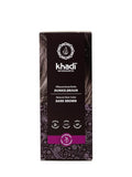khadi DARK BROWN Natural Hair Color - Hair Color for deep shiny dark brown to strong black brown - 100% herbal &amp natural - 3.5 oz