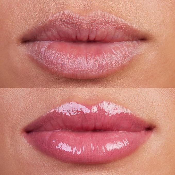 Kosas Wet Lip Oil Gloss - Hydrating Lip Plumping Treatment with Hyaluronic Acid &amp Peptides Non-Sticky Finish (Malibu)