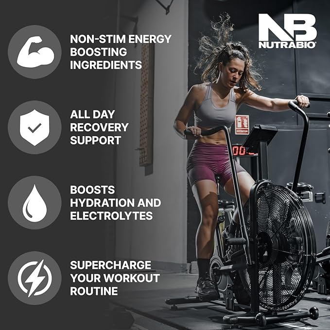 NutraBio Alpha EAA - All-Day Amino Acids for Muscle Growth and Hydration - Essential Amino Acids with Nootropics &amp Adaptogens- Full Spectrum EAA BCAA Powder - 30 Servings - Grape Berry Crush
