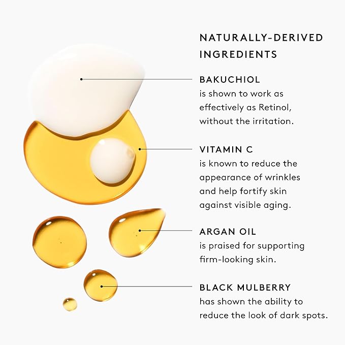 Naked &amp Thriving Super Glow Duo | Illuminate BC+ Serum (30 mL) + Rejuvenate Restorative Face Oil (35 mL) with Argan Oil Sea Buckthorn Oil Bakuchiol and Vitamin C (Set of 2)